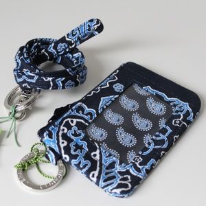 Vera Bradley ZIP ID LANYARD SET